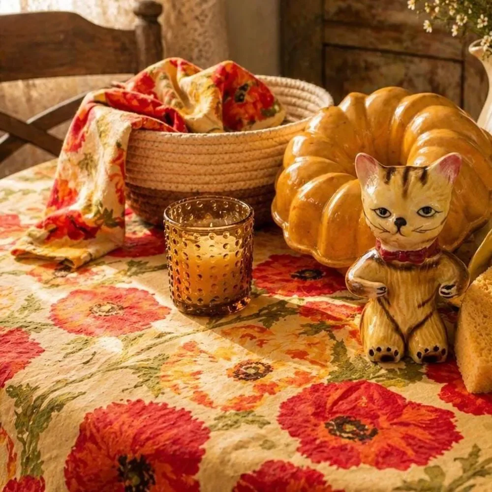The Golden Kitchen Basket – Curated Vintage Cottagecore Housewarming Gift